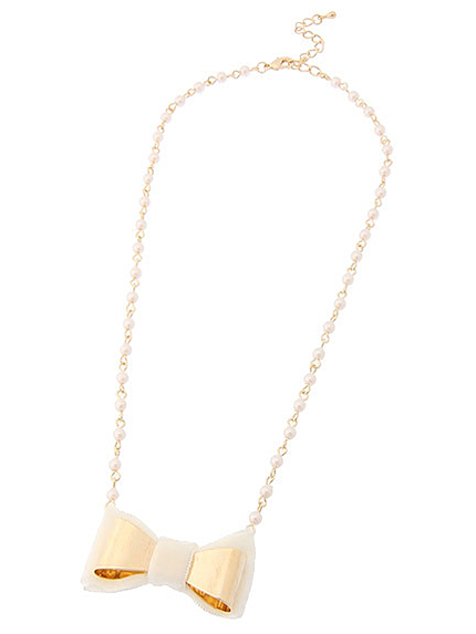 コンビリボンパールネックレス