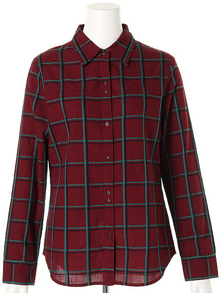 ラインチェックシャツ