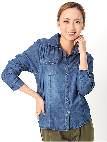 ベーシックデニムシャツ