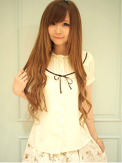 14.AW  ラウンド切り替えスタンドフリルブラウス