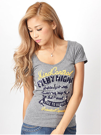 14.AW フロッキープリントT-SH