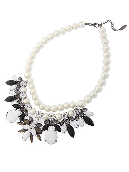 RUNWAY channel【gemmy】メニービジューパールネックレス BK