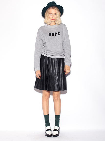 MURUA【CASUAL】NOPE裏毛TOPS