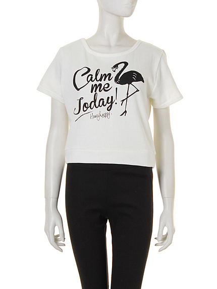 i-SOOKフラミンゴプリントT/S