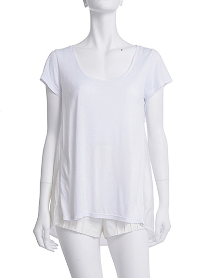 MgendオープンバックシンプルT