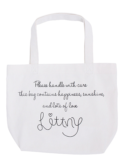 Littny【Ｌｉｔｔｎｙ】LOGOトートバック
