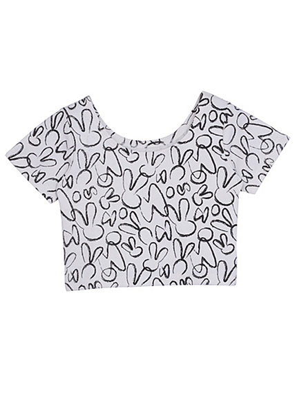 EMODAEMODA×PLAYBOY BUNNYイラストFIT T/S