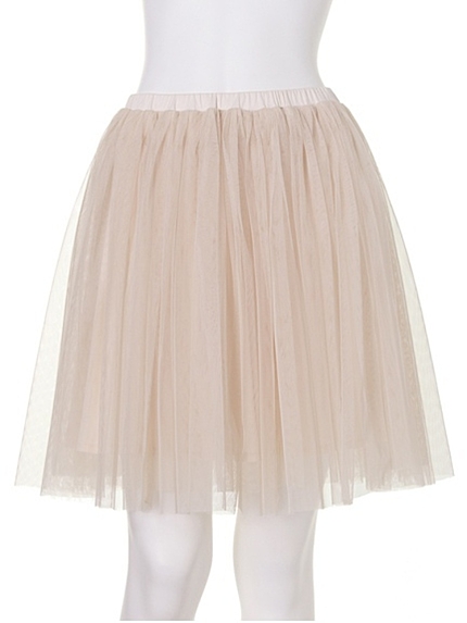 【green】ミドル丈チュールスカート