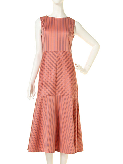 dazzlin【moi】ピンストライプマキシワンピース