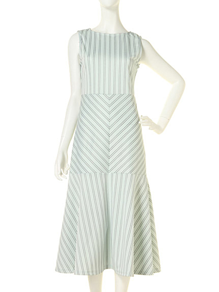 dazzlin【moi】ピンストライプマキシワンピース