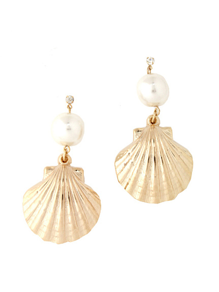 i-SOOKパール付きシェルピアス