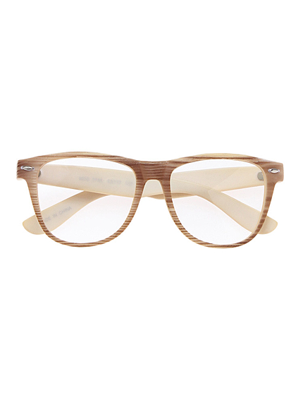 Ungrid【Casual】ウッドフレームだてメガネ