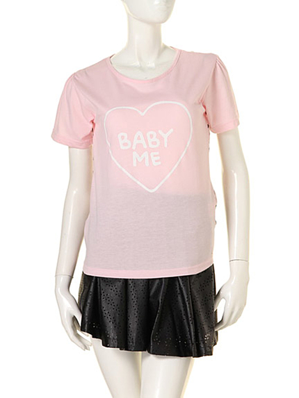 Jelill【GY】バックドットBABY METシャツ