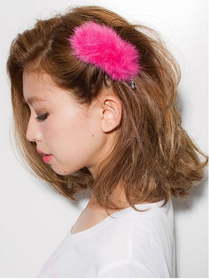 CAP FAKE!!!【CAP FAKE!!!】ファーヘアピン