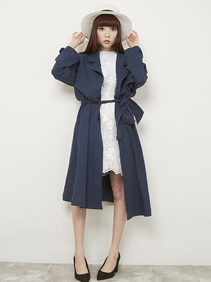 elianegigi【elianegigi】フレアートレンチコート