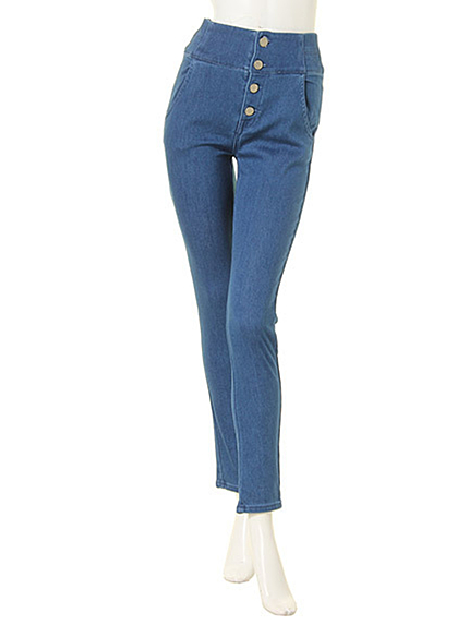 Littny【CL】ハイウエストデニムパンツ