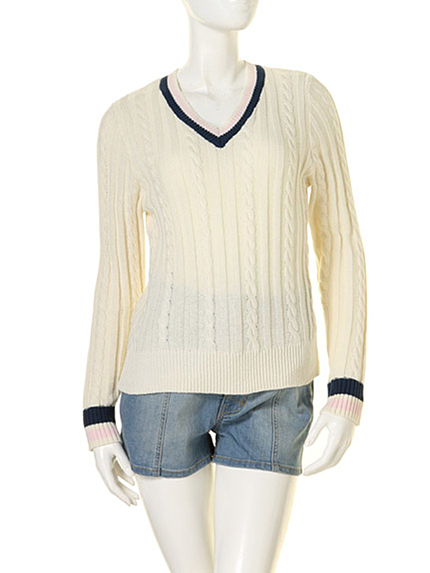 Littny【CL】VネックニットPO