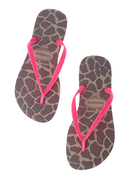 choosy chu【havaianas】SLIM ANMALS FLUO
