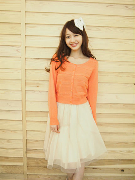 Littny【GY】ベーシックショートカーディガン