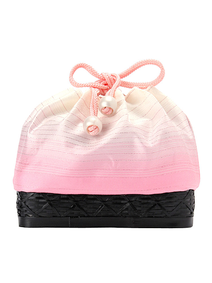 RUNWAY channel【浴衣コレクション】カゴ付きグラデーション巾着　PK