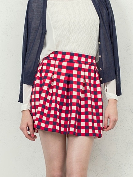 Brittany'sブロックチェックバルーンSK