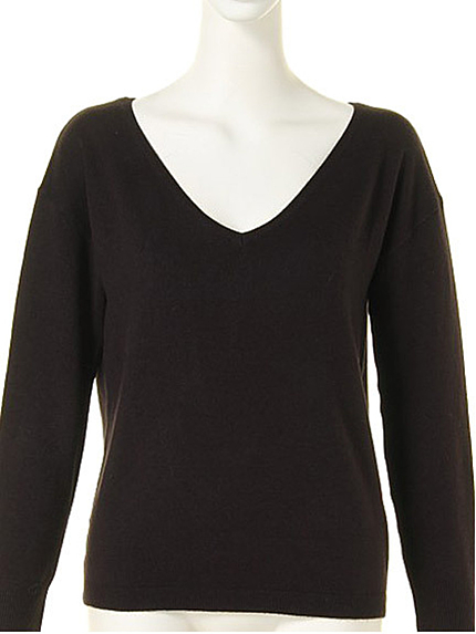 【DUO】 VネックSimpleハイゲージニット