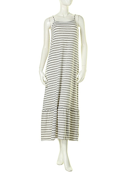 prix de fleur【prix de fleur】ボーダーマキシワンピース