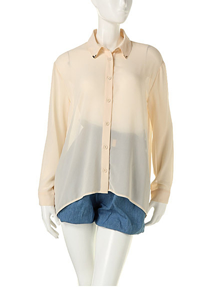 prix de fleur【prix de fleur】フレアシフォンブラウス