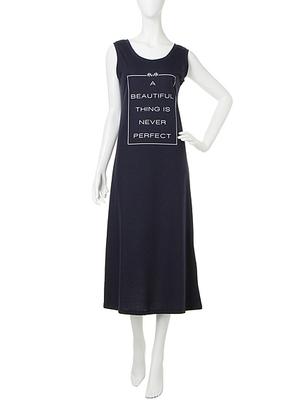 prix de fleur【PINK】カットロングマキシワンピース(ムジ)