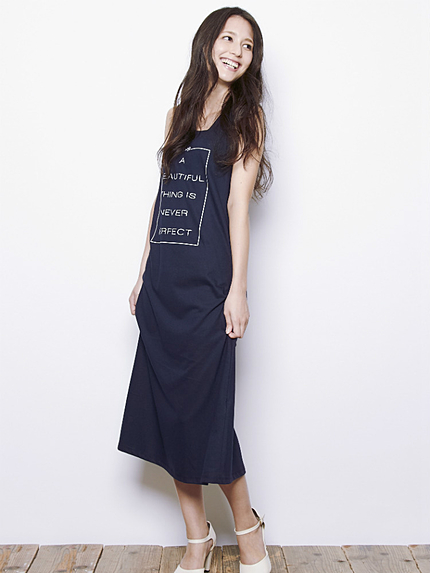 prix de fleur【PINK】カットロングマキシワンピース(ムジ)