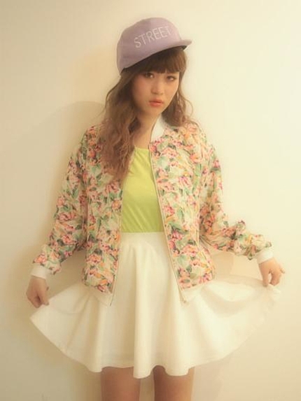 elianegigi【elianegigi】花柄ブルゾン