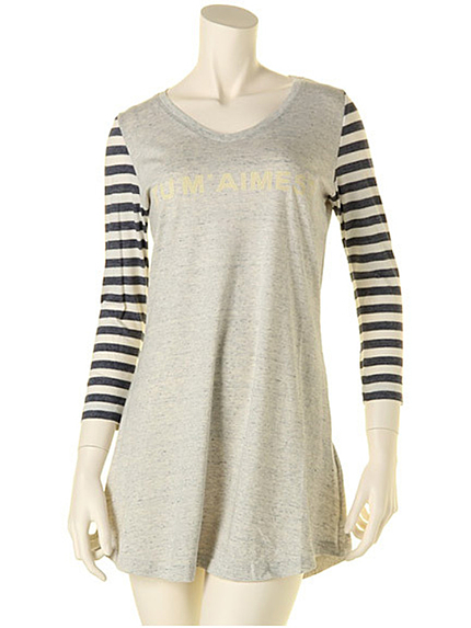 affinoロゴフレアカットワンピース