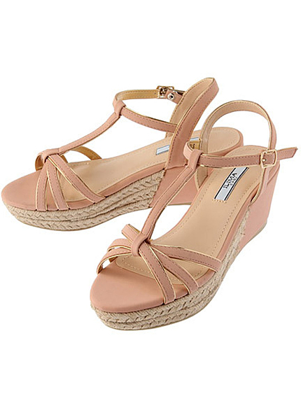 RUNWAY channel【ILIMA】パイピングポイントラインウエッジサンダル