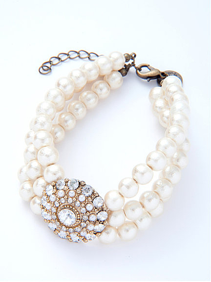 モチーフ＆パールブレスレット