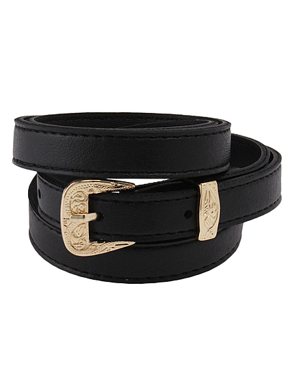 EVRISデザインバックル細ベルト