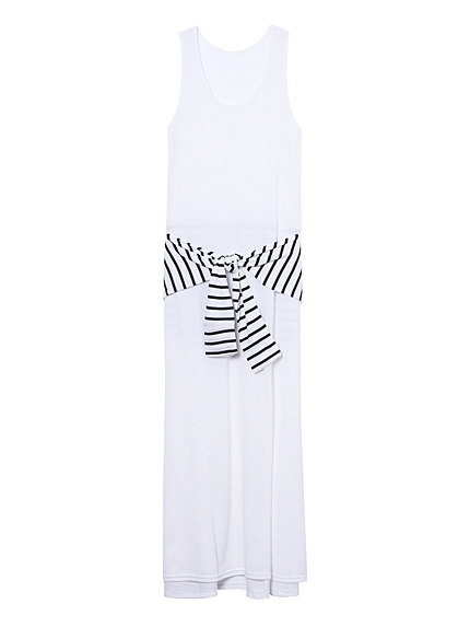 【FLOVE】腰フェイクスリーブマキシワンピース