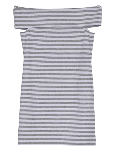 WIDEオフショルダータイトワンピース