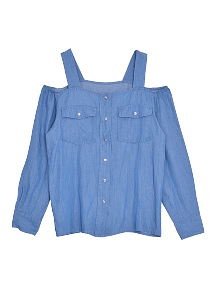 EMODAストラップオフショルダーデニムSH