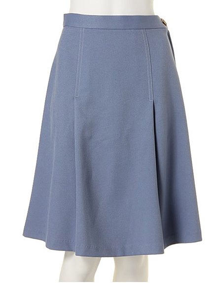 dazzlin【dazzlin】膝丈タックフレアスカート