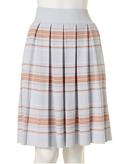 dazzlinボーダーセットアッププリーツスカート