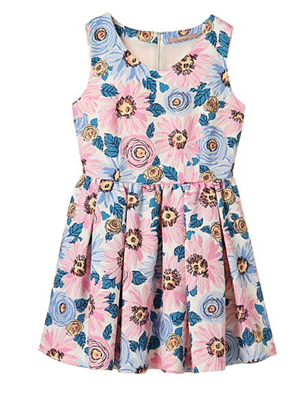 【dazzlin】ライン花柄ワンピース