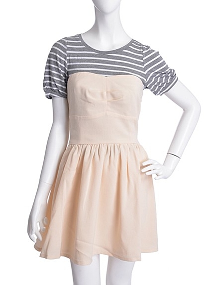 Littny【GY】セットアップコルセットワンピース