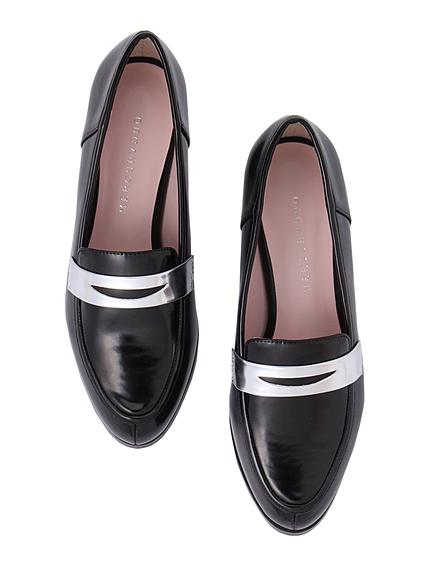 MERCURYDUO【GDS】 ポインテッドメタリックローファー