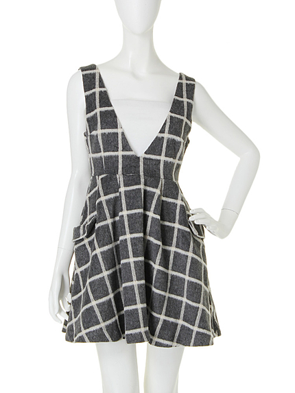 【dazzlin】ビックチェックジャンスカ