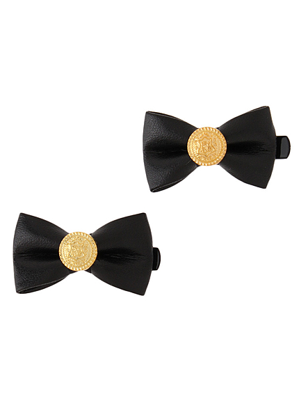 コインリボンヘアクリップ