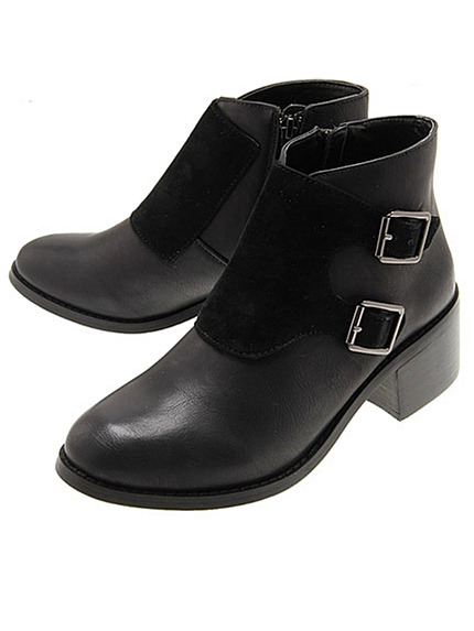 Brittany'sポイントベルトショートブーツ