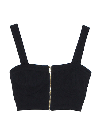 モノトーン幾何学ビスチェ