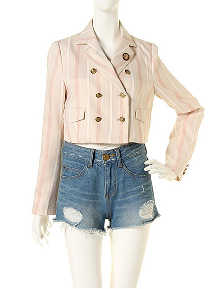 dazzlin【dazzlin】カルゼストライプジャケット