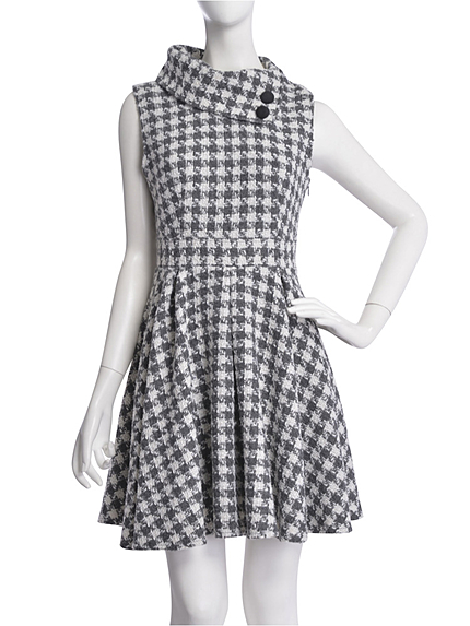 【dazzlin】ボタンタートルサーキュラーワンピース