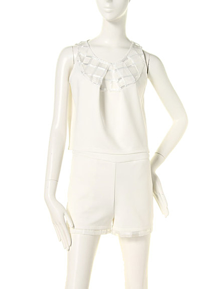 RIVEDA【Sweet】メッシュ切り替えTOPS